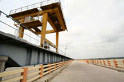 Construction of Tungabhadra Barrage Head Works near Sunkesula Village in Kurnool Dist.