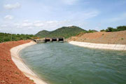 Telugu Ganga Project Canal Length : 39.275 KM,Canal Discharge : 340 Cumecs, Ayacut : 22400 Acres