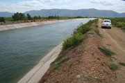 Telugu Ganga Project Canal Length : 39.275 KM,Canal Discharge : 340 Cumecs, Ayacut : 22400 Acres